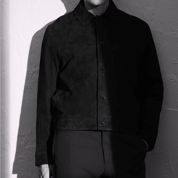 H&M NWOT Slim Fit Jacket In Soft Suede With A Fitted Silhouette. - Picture 2 of 11